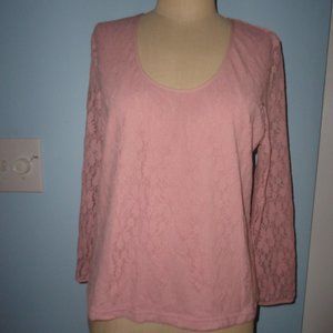 SIGRID OLSEN COUNTRY ROSE TOP  NEW WITH TAGS   LARGE